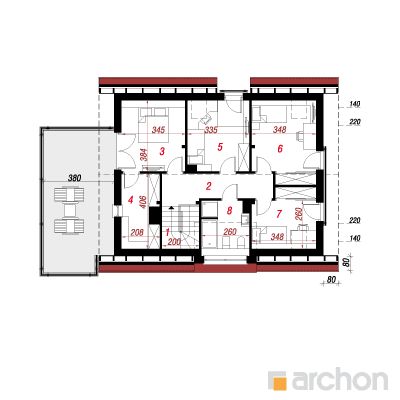  Maja maasikates 2 (N) 2. korruse plaan